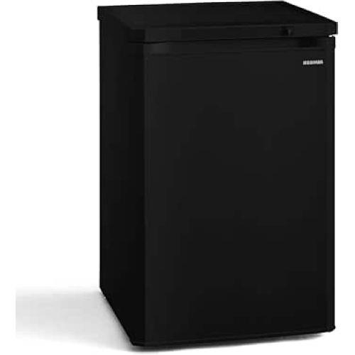 【設置】アイリスオーヤマ(Iris Ohyama) IUSD-9B-B ブラック 1ドア前開き冷凍庫 85L 右開き 幅550mm