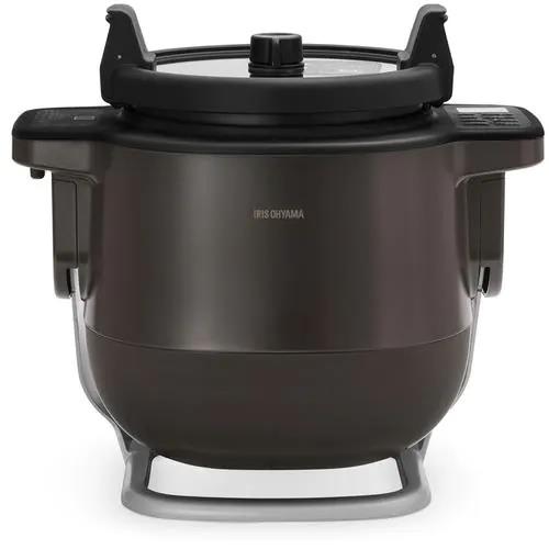 【長期保証付】アイリスオーヤマ(Iris Ohyama) KDAC-IA2-T ブラウン 自動かくはん式調理機 CHEF DRUM