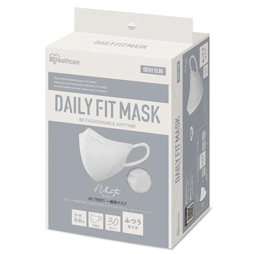 アイリスオーヤマ(Iris Ohyama) RK-F30SW DAILY FIT MASK 立体 ふつう 30枚入