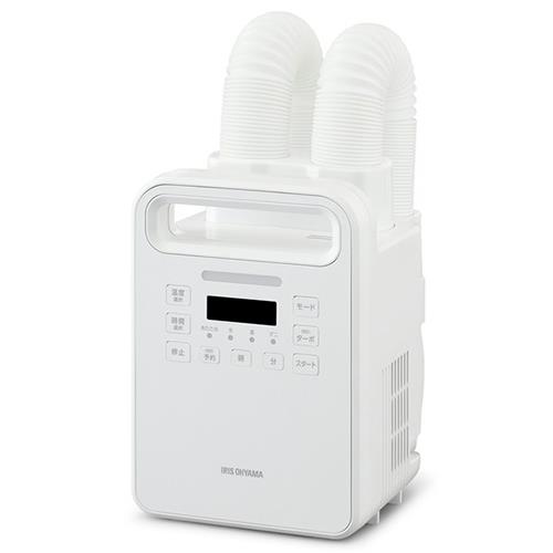 【長期保証付】アイリスオーヤマ(Iris Ohyama) FK-WH2-W ホワイト ふとん乾燥機 カラリエ ハイパワーツインノズル
