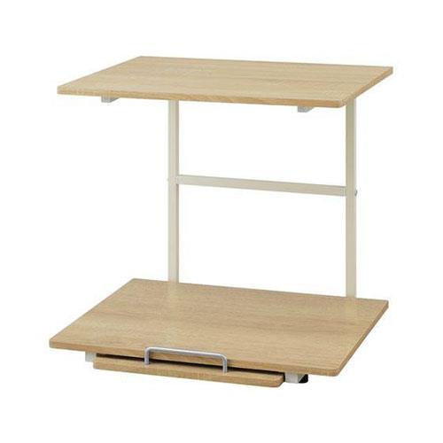 アイリスオーヤマ(Iris Ohyama) 冷蔵庫上ラック ホワイト/ライトナチュラル RUR-480R