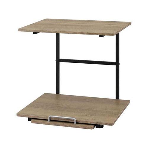 アイリスオーヤマ(Iris Ohyama) 冷蔵庫上ラック ブラック/アッシュブラウン RUR-480R