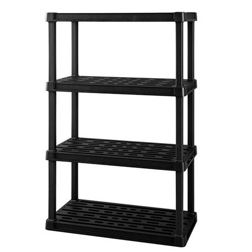 アイリスオーヤマ(Iris Ohyama) PLR-9143 ブラック プラスチックラック 4段