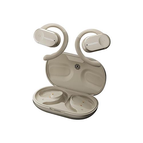 ナガオカ BT832OWSBE ベージュ 完全ワイヤレスイヤホン オープンイヤー Bluetooth5.3