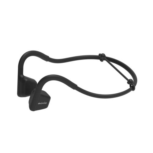 ナガオカ M315BONEBK ブラック movio 骨伝導イヤホン 軽量 Bluetooth5.3
