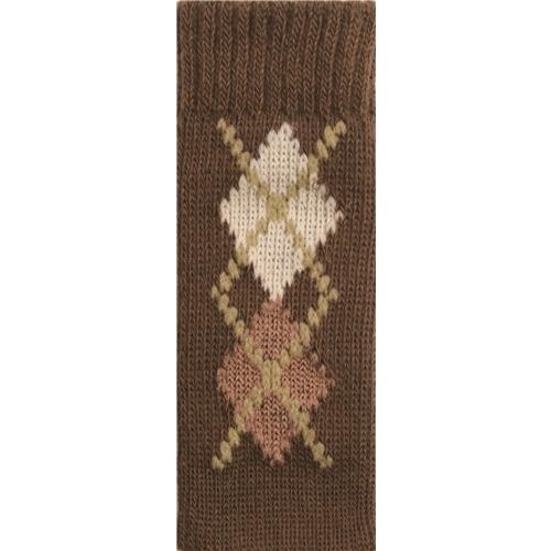 コジット 脱げにくいチェアソックス アーガイル ダークブラウン