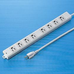 サンワサプライ TAP-KE8-5 工事物件タップ 3ピン8個口 5m