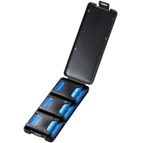 サンワサプライ FC-MMC23SDBK ブラック SDカードケース 6枚収納