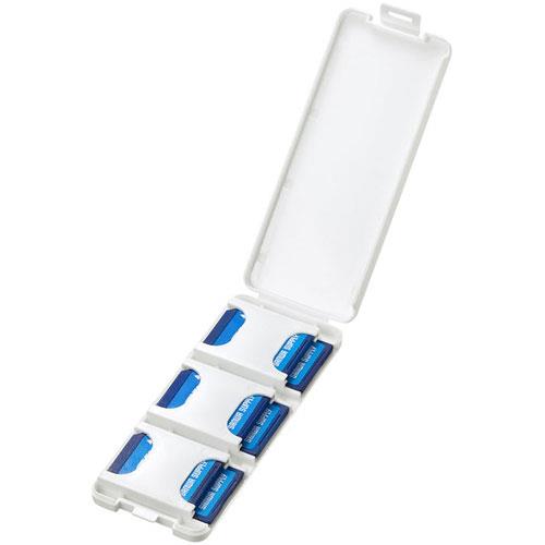 サンワサプライ FC-MMC23SDW ホワイト SDカードケース 6枚収納