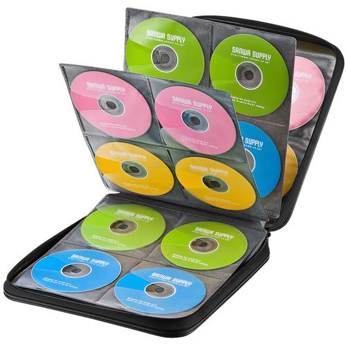 サンワサプライ FCD-WLBD160BK ブラック ブルーレイディスク対応セミハードケース 160枚収納