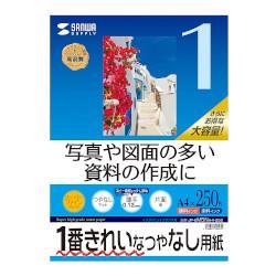サンワサプライ インクジェット用スーパーファイン用紙 A4サイズ250枚入り