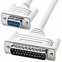 サンワサプライ KRS-423XF-07K RS-232Cケーブル クロス 0.75m