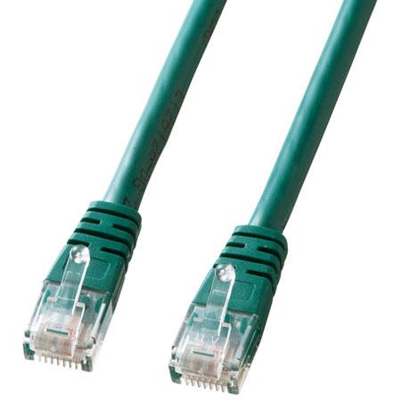 サンワサプライ KB-T5T-10GN グリーン エンハンスドカテゴリ5単線LANケーブル 10m