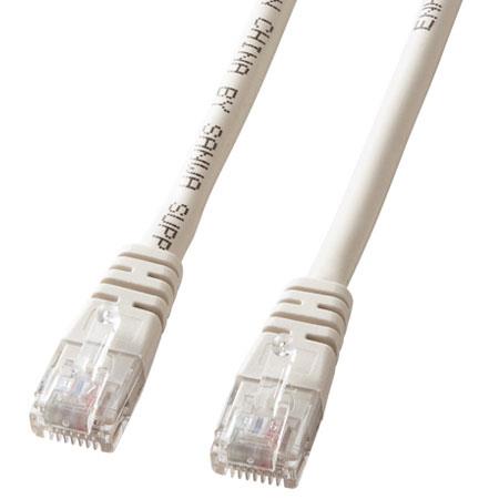 サンワサプライ KB-T5T-15N ライトグレー エンハンスドカテゴリ5単線LANケーブル 15m