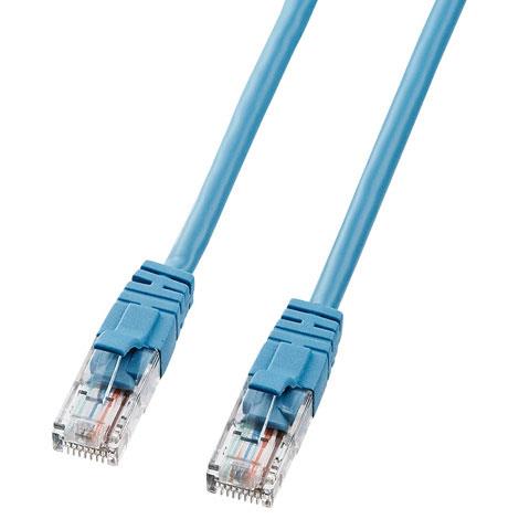 サンワサプライ LKB5Y-01BLN ブルー エンハンスドカテゴリ5LANケーブル 1m