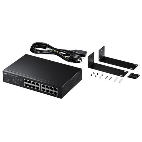 サンワサプライ LAN-GIGAH16L Giga対応スイッチングハブ 16ポート