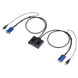 サンワサプライ SW-KVM2UUN パソコン自動切替器 2:1