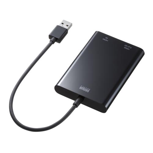 サンワサプライ USB-CVU3HD5 USB-HDMIディスプレイアダプタ 4K対応・2画面出力