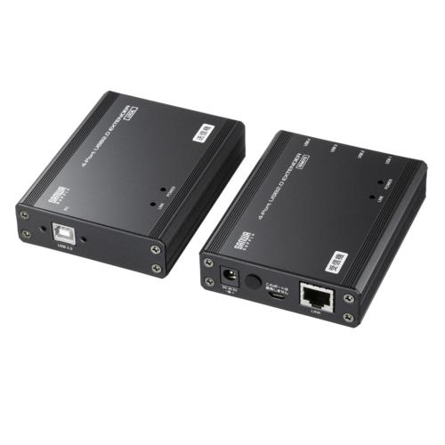 サンワサプライ USB-EXSET4 USB2.0エクステンダー 100m延長 4ポート