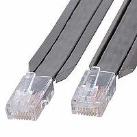 サンワサプライ KB-CP5-05 グレー アンダーカーペットLANケーブル カテゴリー5対応 5m