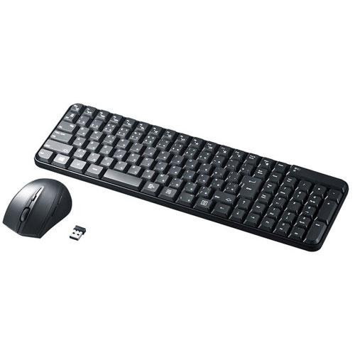 サンワサプライ SKB-WL25SETBK ブラック ワイヤレスキーボード&マウス 日本語109A配列