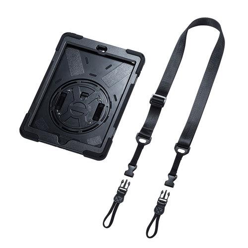 サンワサプライ PDA-IPAD1617BK iPad 10.2インチ 耐衝撃ケース ﾊﾝﾄﾞﾙ､ｽﾀﾝﾄﾞ､ｼｮﾙﾀﾞｰﾍﾞﾙﾄ付き