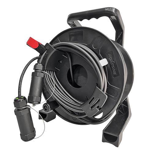 サンワサプライ KM-HD20-UFBD50 ドラム付き光ファイバHDMIケーブル 8K対応・ブラック・50m