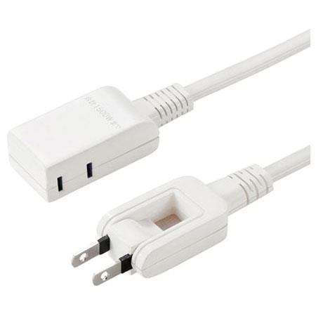 サンワサプライ TAP-M61W ホワイト マイクロ電源タップ 2個口 横挿し 1m