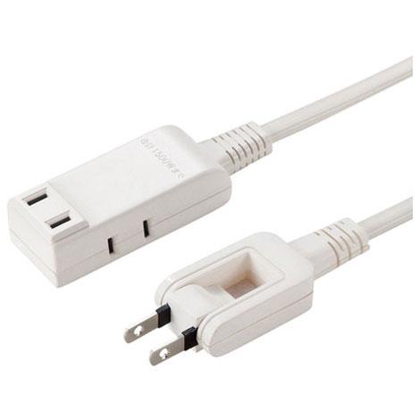 サンワサプライ TAP-M71W ホワイト マイクロ電源タップ 3個口 上挿し1・横挿し2 1m