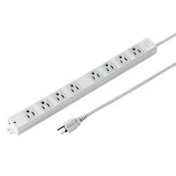 サンワサプライ TAP-K8NSP-3 工事物件雷ガードタップ 3ピン8個口 3m