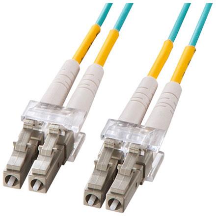 サンワサプライ HKB-OM3LCLC-02L アクア OM3光ファイバケーブル 2m