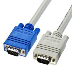サンワサプライ KC-V07K ディスプレイケーブル 複合同軸 アナログRGB 0.75m