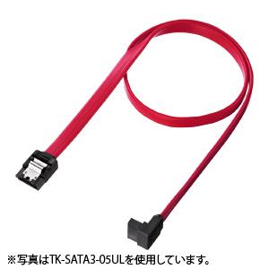 サンワサプライ TK-SATA3-03UL 上L型シリアルATA3ケーブル 0.3m