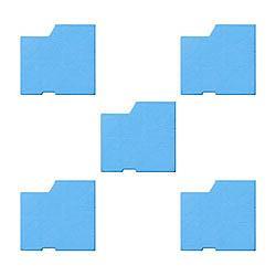 サンワサプライ SLE-27-BL用取付け部品 eセキュリティ・ブルー・5個