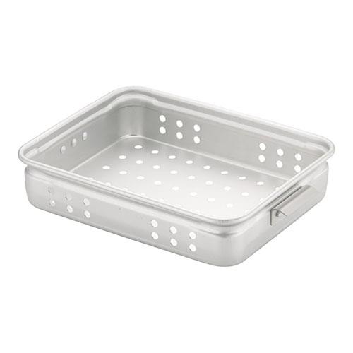 アカオアルミ アルミ穴明手付番重 板取手 小 80