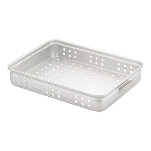 アカオアルミ アルミ穴明手付番重 板取手 中 80