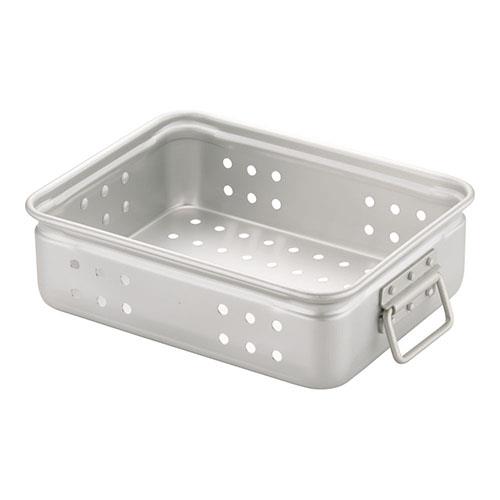 アカオアルミ アルミ穴明手付番重 小 110