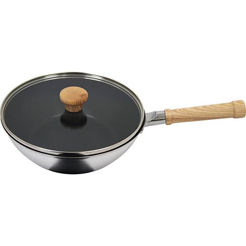 ウルシヤマ itaru 片手鍋 IH対応 マルチディープパン 24cm 揚げ物OK