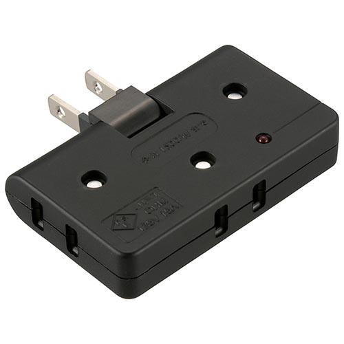 オーム電機(OHM) HS-AKS3PBT-K 黒 雷に強いコーナータップ 3個口 00-6939