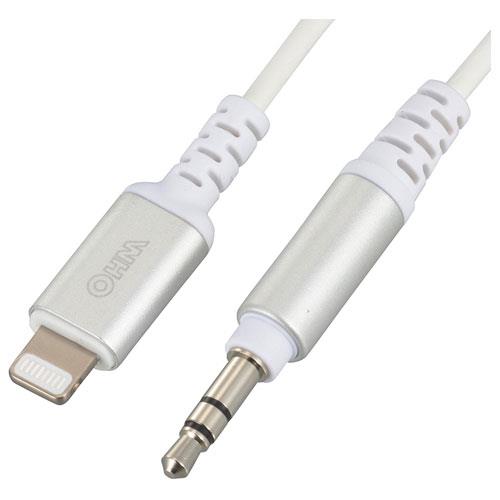 オーム電機(OHM) SIP-L18SP-W AudioCommφ3.5mmオーディオ変換ケーブル 1.8m