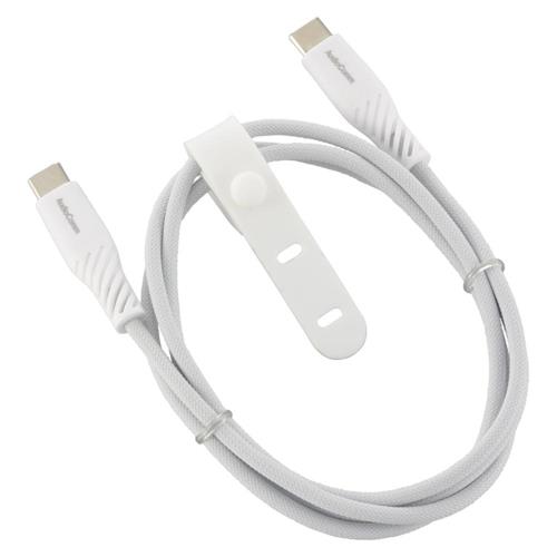 オーム電機(OHM) SMT-L10SCC100N グレー AudioComm さらさらUSBケーブル PD対応 Type-CtoC 1m