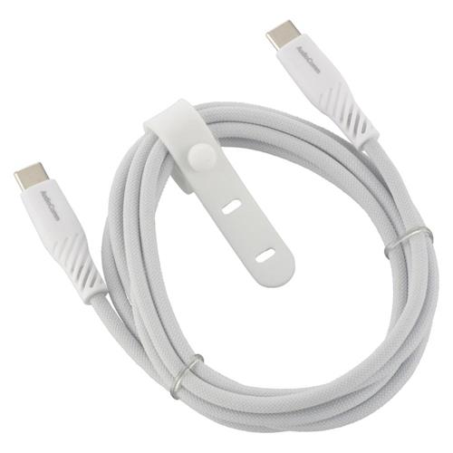 オーム電機(OHM) SMT-L15SCC100N グレー AudioComm さらさらUSBケーブル PD対応 Type-CtoC 1.5m