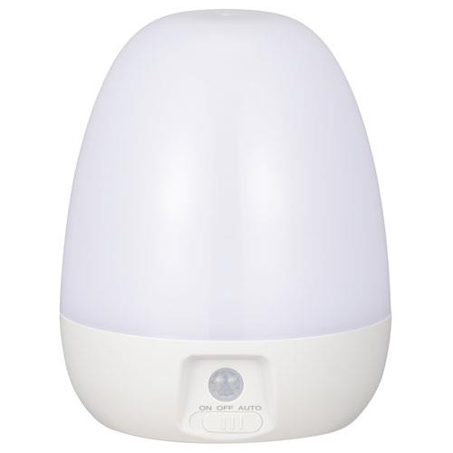 オーム電機(OHM) NIT-BLA6JE-WN LEDナイトライト 明暗+人感 屋内用 80lm 電池式