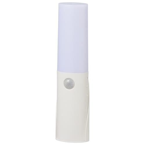 オーム電機(OHM) NIT-BLA6JB-WL LEDセンサーライト 人感明暗センサー ハンディライト