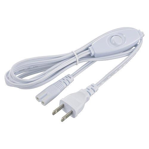 オーム電機(OHM) LT-FLE2000SC 電源 コード LEDイーブライトスリム専用 中間スイッチ付き 2m 06-5123