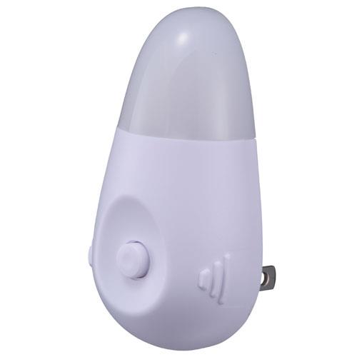 オーム電機(OHM) NIT-ASWB4-W ホワイト LEDナイトライト 充電式 白色LED