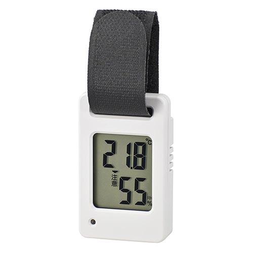 オーム電機(OHM) TEM-801-W ホワイト ポータブルデジタル温湿度計 08-1452