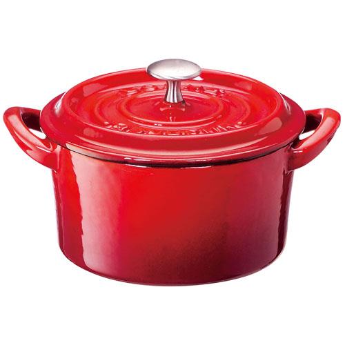 イシガキ産業 ボンボネール ココット IH対応 両手鍋 15cm 3628 レッド