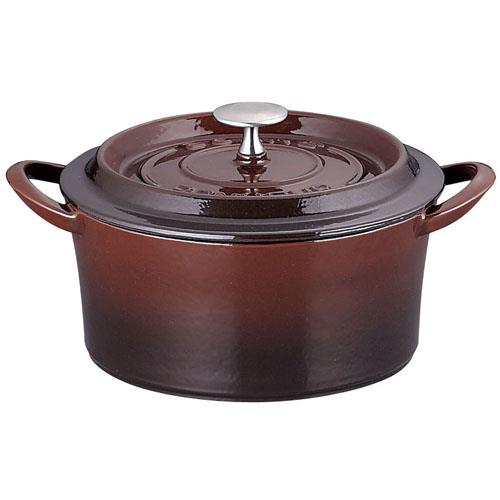 イシガキ産業 ボンボネール ココット IH対応 両手鍋 22cm 3641 ブラウン