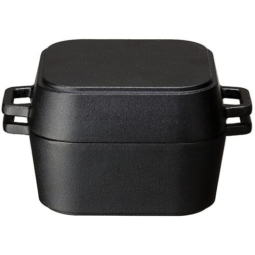 イシガキ産業 4234 デリッシュライフ DL COLOスクエアダッチ14cm 鉄鋳物 上蓋0.6L本体0.98L